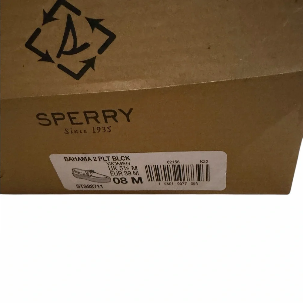 NIB Sperry Bahama‎ 2 Platform Canvas Boat Shoes